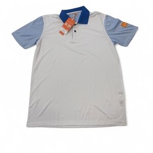 NWT Con.struct Polo Shirt Mens S White Save Them All Animal Shelter Odor Control